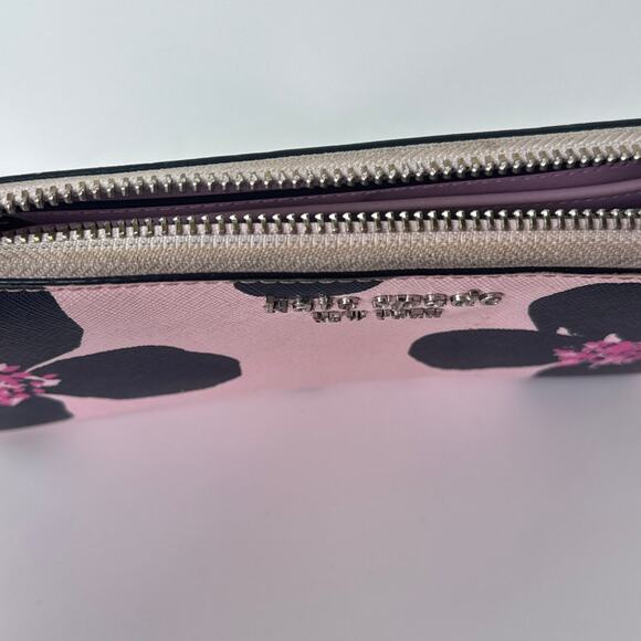 Kate Spade Pink and Black Floral Wallet - Picture 12 of 14